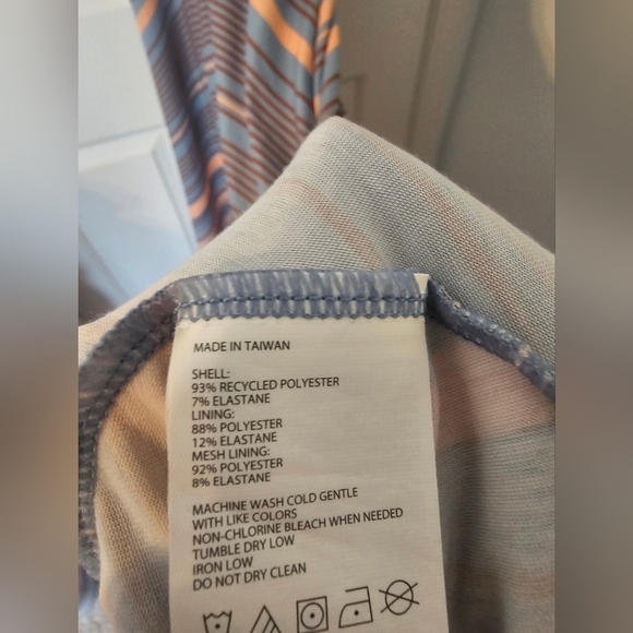 Prana Women Saxon Dress Red Clay Stripe size M - Picture 3 of 5